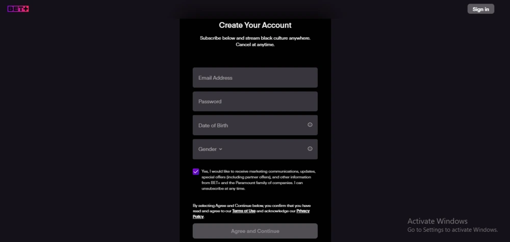 How to Create an Account on Bet.plus/activate